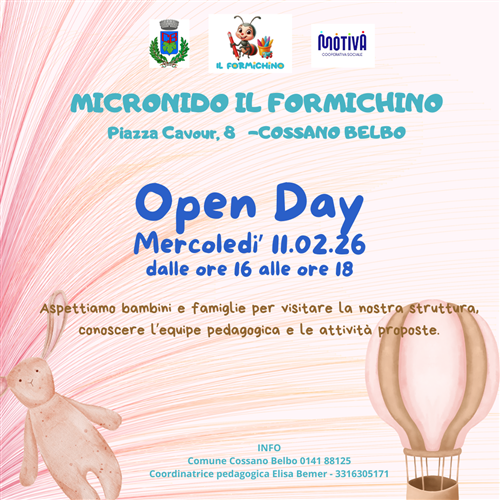 Open day ASILO NIDO "Il formichino" 11.2.2026